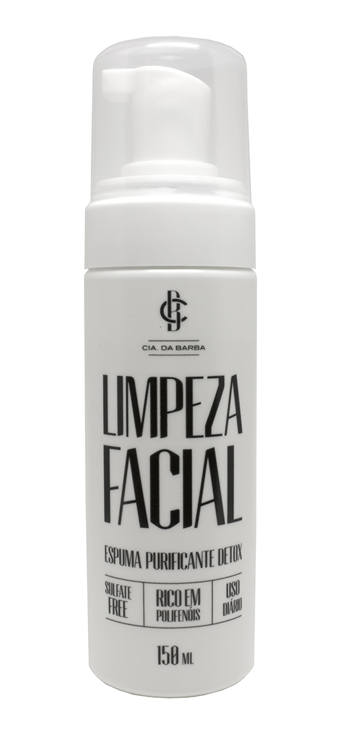 Purifying Facial Foam Detox Cia. Da Barba - 150ml |  New Old Man