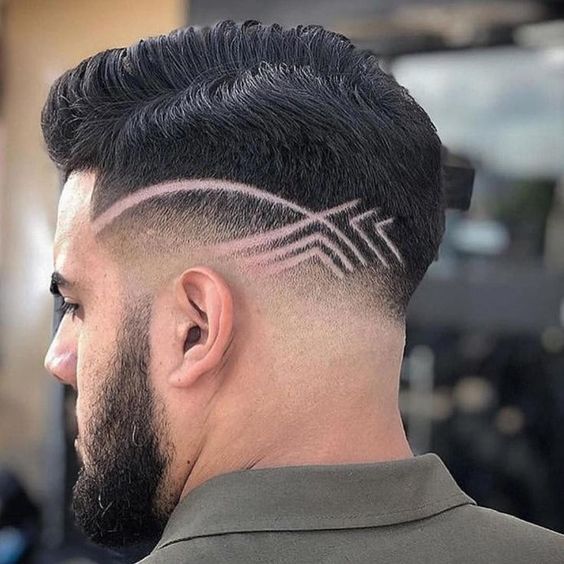 imagens de corte de cabelo masculino com risco