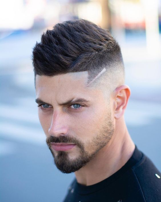 corte de cabelo masculino degrade risco