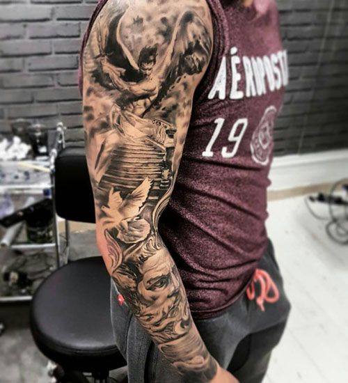 Male Shoulder Tattoos +60 Inspirations