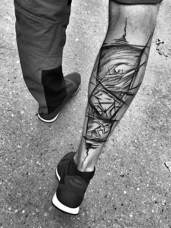 Tatuagens Masculinas na Panturrilha | New Old Man