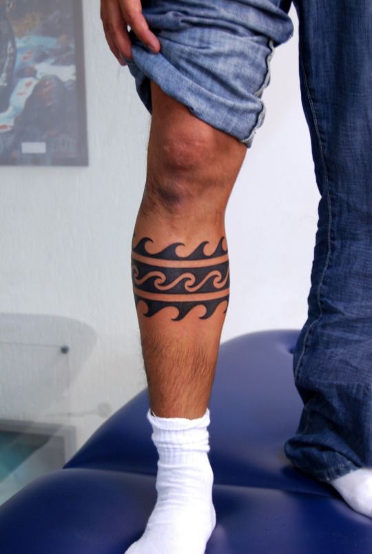 Tatuaggi maschili al polpaccio |  Nuovo vecchio uomo
