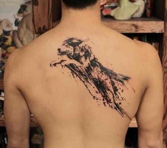 Tatuaggi maschili sulla schiena |  Nuovo vecchio uomo