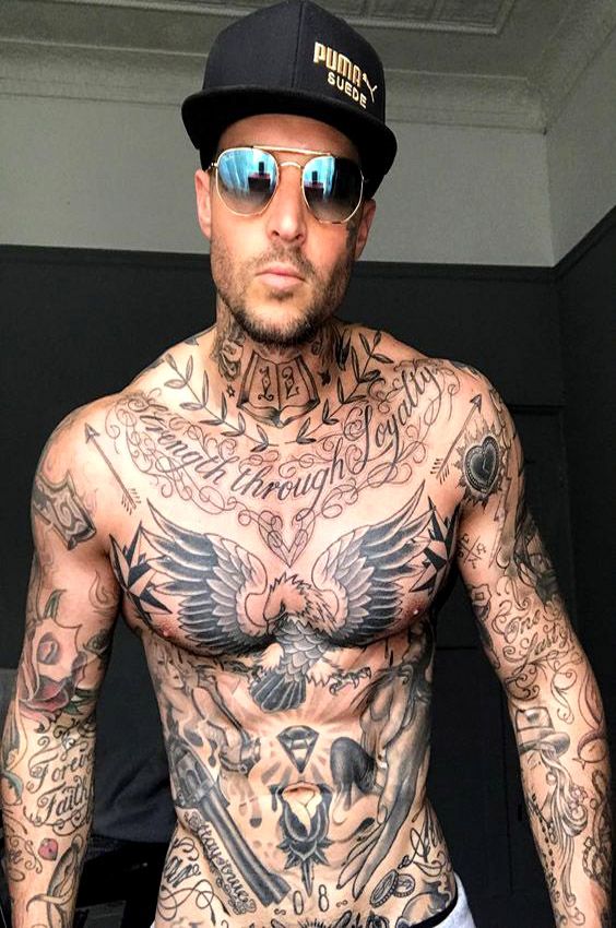 Male Tattoos on the Abdomen: +30 Inspirations | New Old Man  Blog