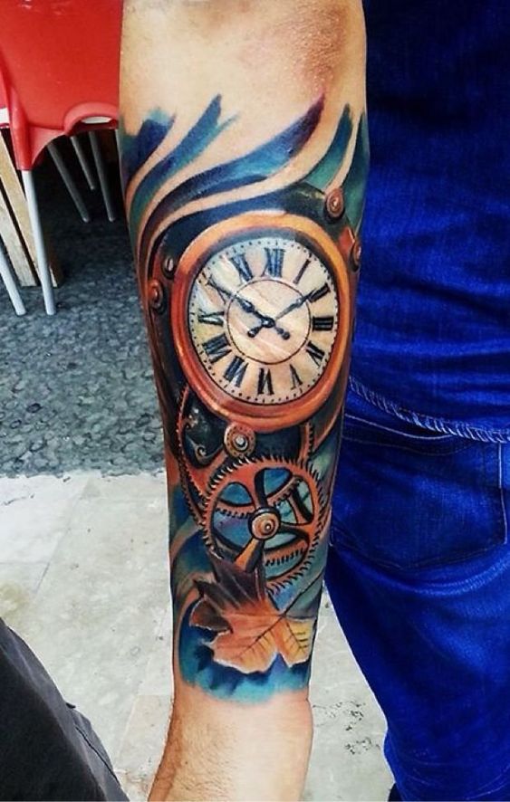 Male Tattoos on forearm | New Old Man