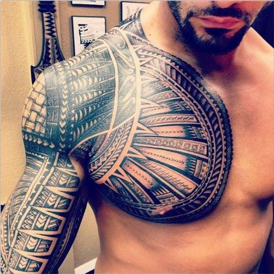Tatuaggi spalla maschile |  Nuovo vecchio uomo