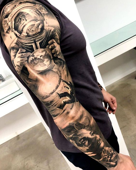 Tatuaggi spalla maschile |  Nuovo vecchio uomo
