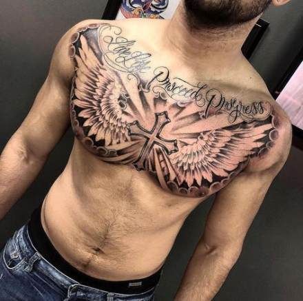 Männer brust sprüche tattoo ideen Schrift Tattoo