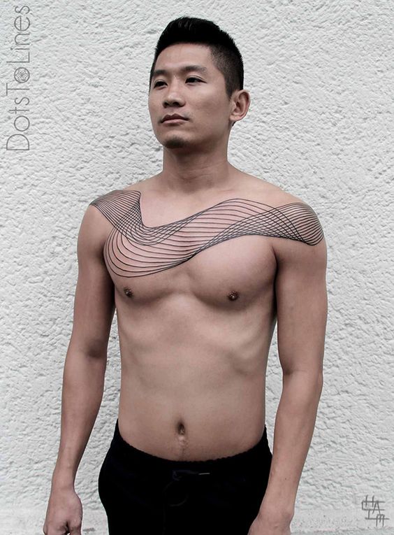 Tatuagens Masculinas no Peitoral | New Old Man
