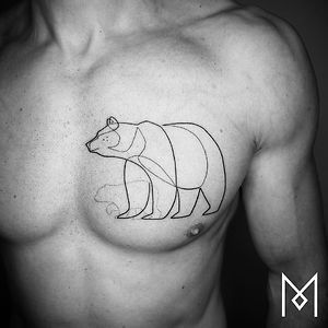 Männliche Brust Tattoos |  Neuer alter Mann