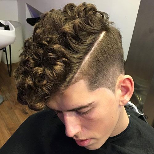 Men's Haircut Social Curly Hair Side Part | New Old Man