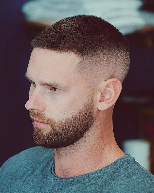 Buzz Cut Male Haircut With Gradient 5