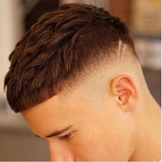Men's French Crop Haircut with Risk 1