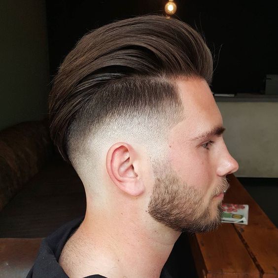 Men's Pompadour Haircut with Gradient 3