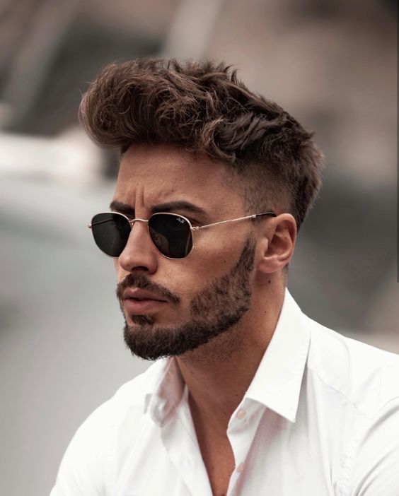 Men's Haircut Topknot with Gradient 3