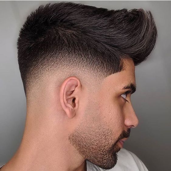 Men's Haircut Topknot with Gradient 5