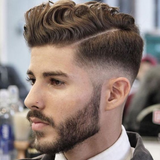Male Haircuts Curly Hair Side Part 2
