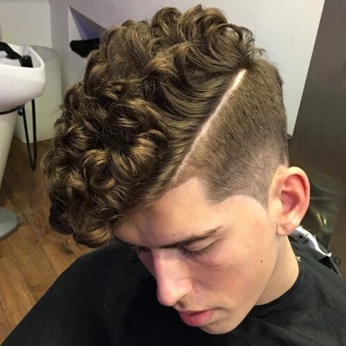 Male Haircuts Curly Hair Side Part 3