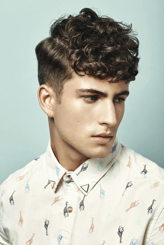 Male Haircuts Curly Hair Side Part 4