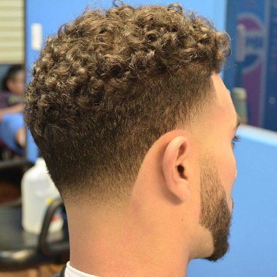 Curly Gradient Male Haircuts For 2022 4