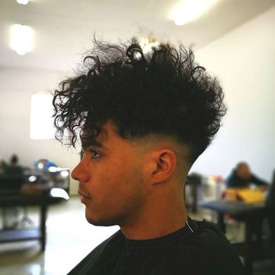 Curly Faux Hawx Men's Haircuts For 2022 1