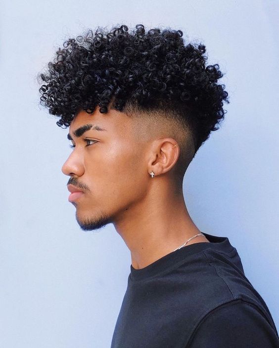 Curly Faux Hawx Men's Haircuts For 2022 5