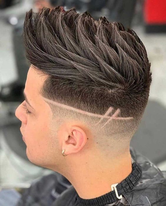 Male Razor Stripe Haircuts For Teens 3