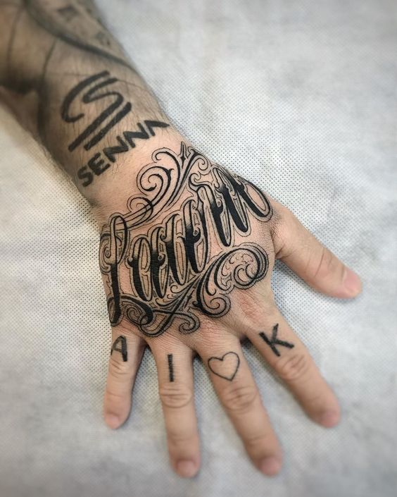 Male Finger Tattoo 1