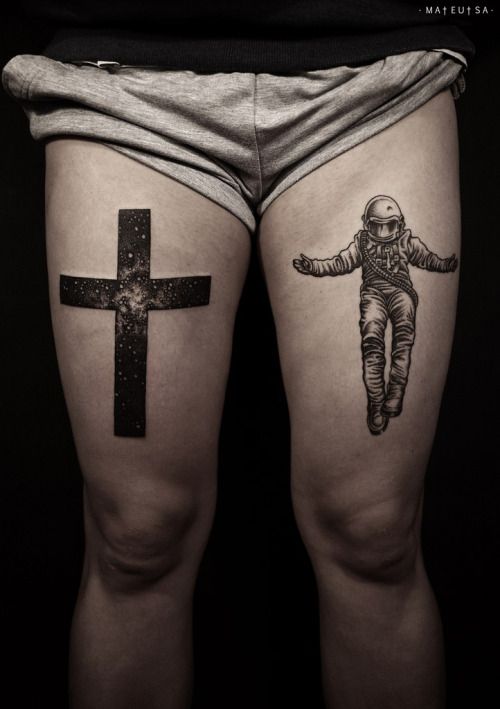 Men's Thigh Tattoos: +50 Inspirations