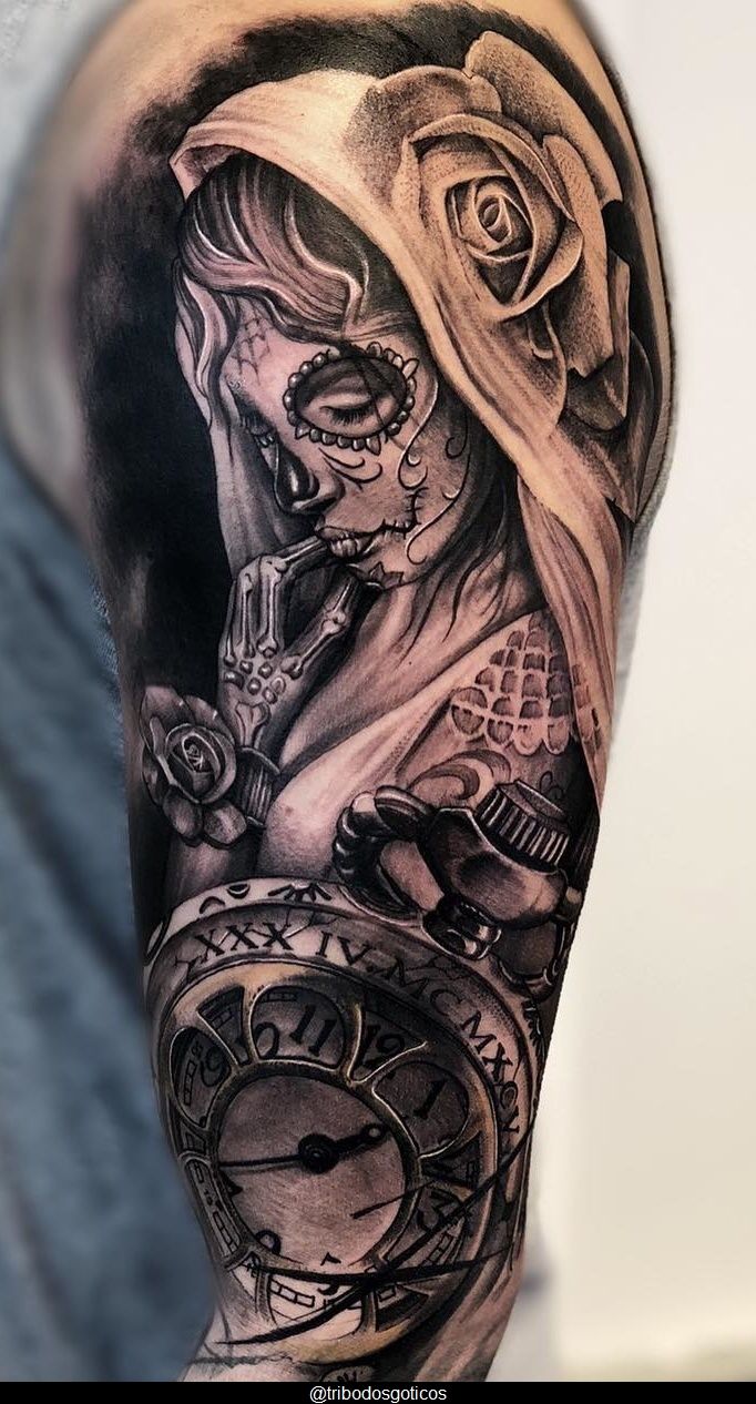 Amazing Chicano Mexican style Latina tattoo by Adrian Delgado @adtattoos !  @inkedmag @worldofartists @inksav @gq @ink | Instagram