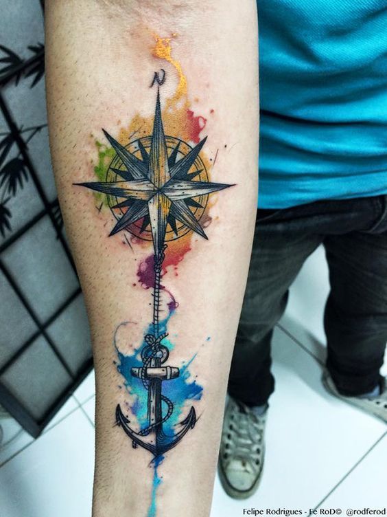 Compass Tattoos for Men