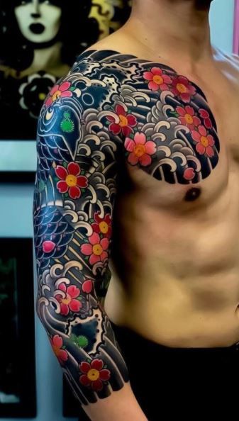 Tatuaggi di carpa per gli uomini