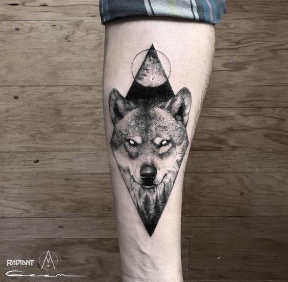 tatuaggi di lupo per gli uomini