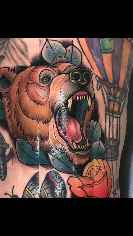 Men's Bear Tattoos: +50 Inspirations | New Old Man  Blog