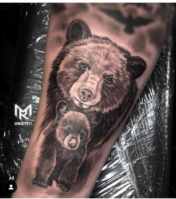 40 Stunning Bear Tattoos: Symbolism and Meanings | Art and Design