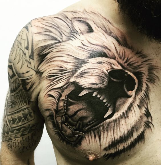 tatuajes de osos para hombres