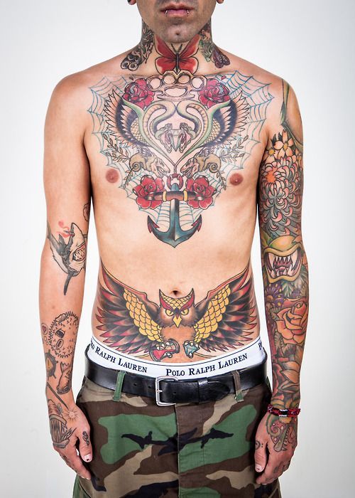 Tattoos for Men on the Belly