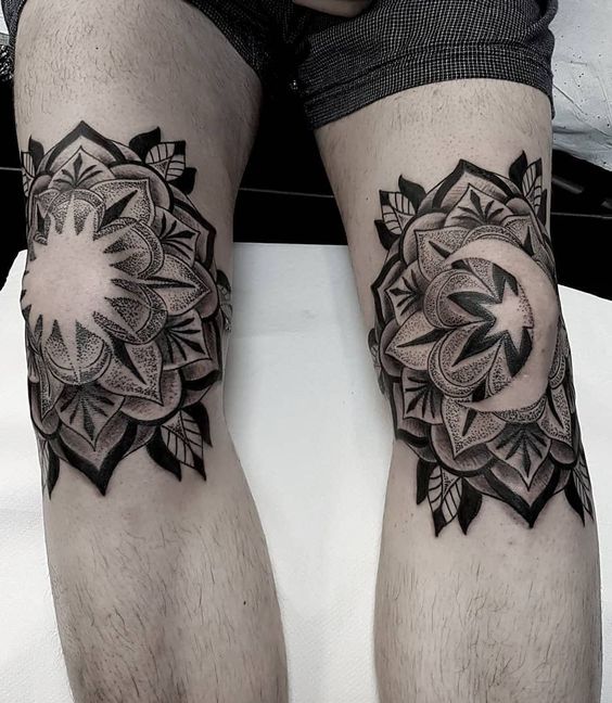 Tattoos for Men on the Knee