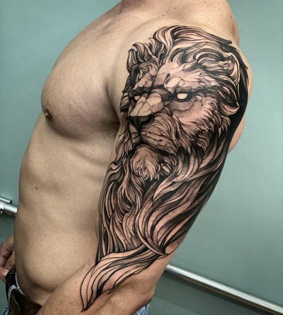 Tatuaggi del leone per gli uomini