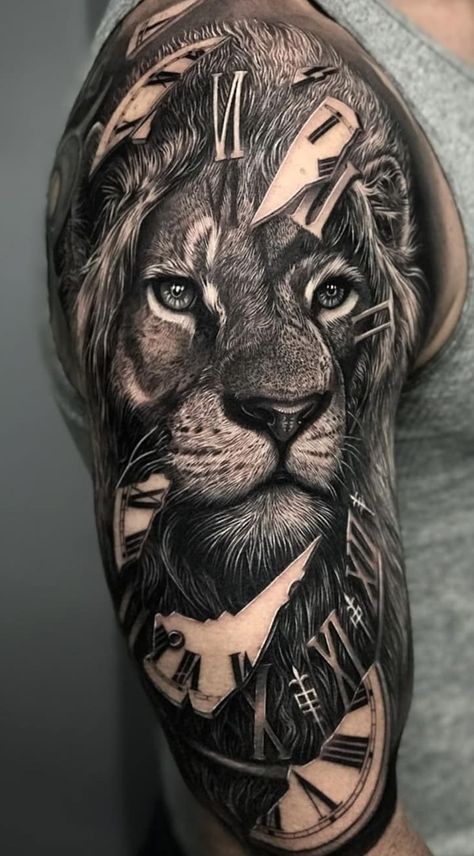 Tatouages ​​​​de lion pour les hommes