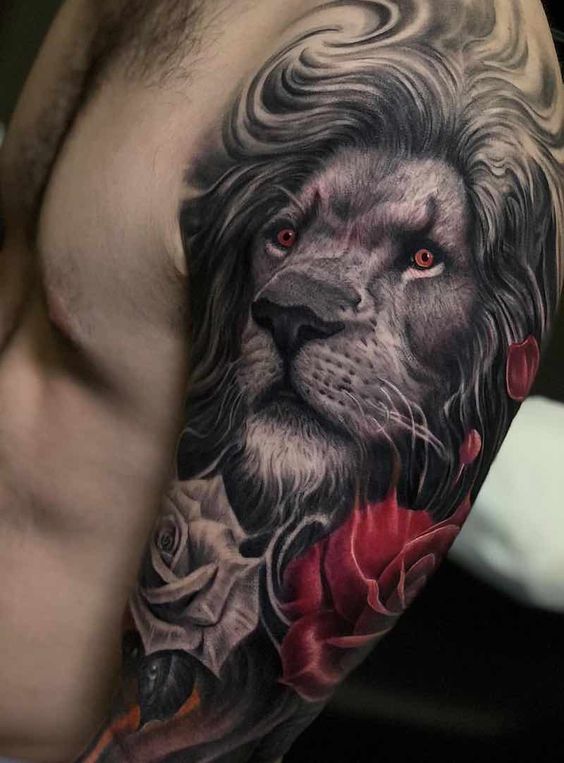 Tatouages ​​​​de lion pour les hommes