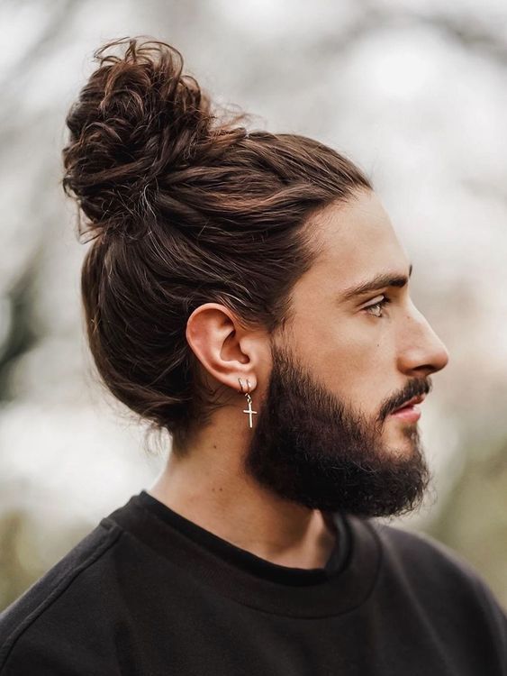 Coupe de cheveux longs pour hommes