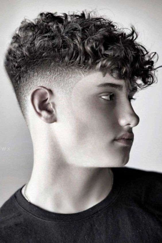 CURLY HAIR WITH FRINGE Haircuts for Men