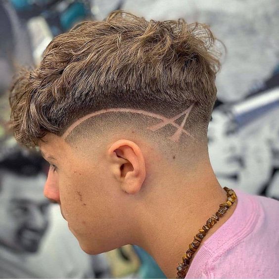 Men's Gradient Razor Slash Haircuts