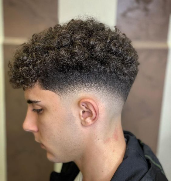 Men's FADED CURLY Curly Haircuts