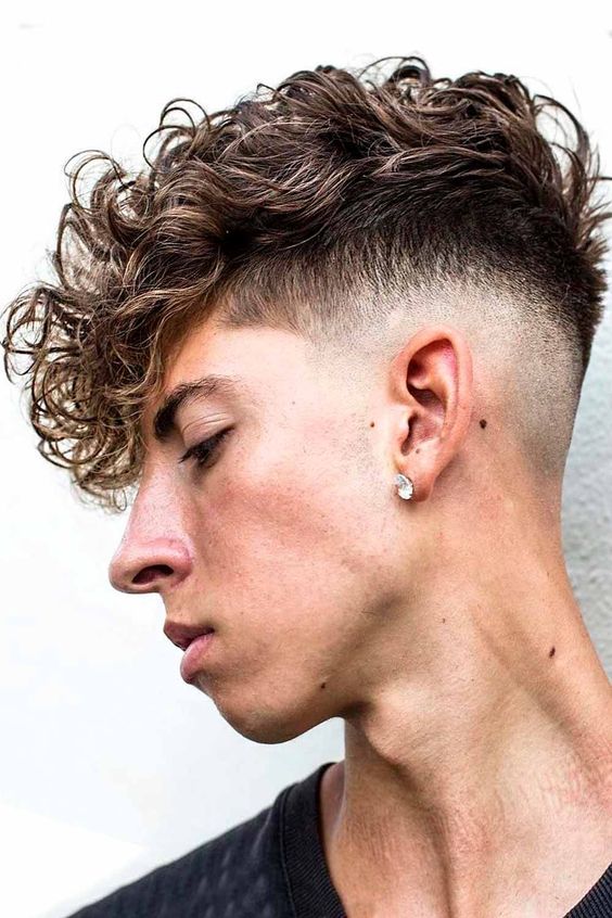 FAUX HAWX Wavy Curly Haircuts for Men