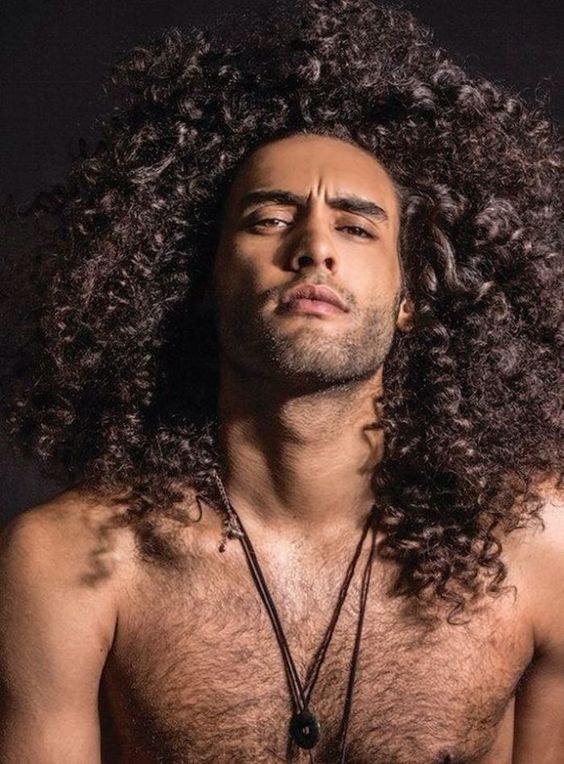 LONG CURLY Haircuts for Men