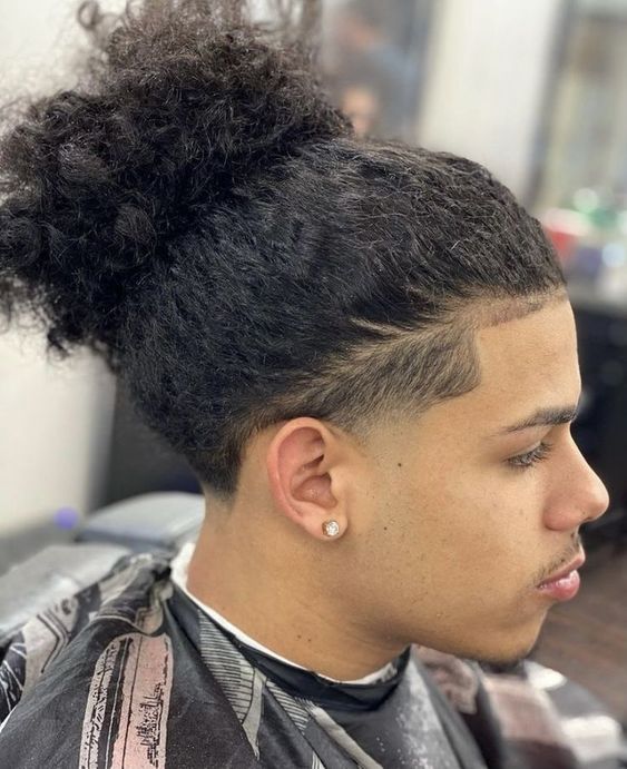 Long haircuts with male fade
