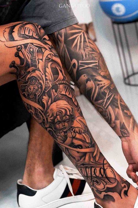 Schattiertes Tattoo für Männer
