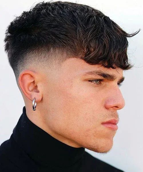 Coupe de cheveux pour hommes COUPE À FRANGES DÉSALÉE